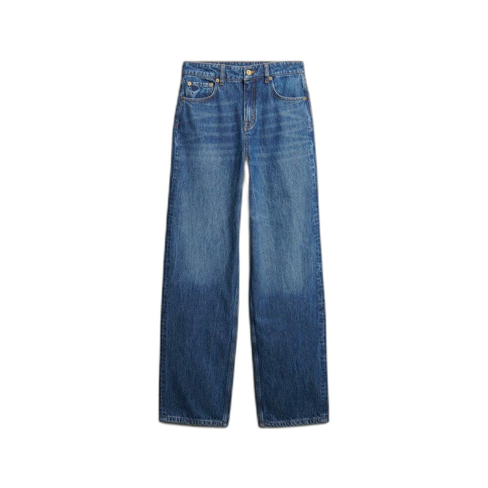 5063068858827 - Hochgeschnittene Bio-Baumwolljeans für Frauen Superdry