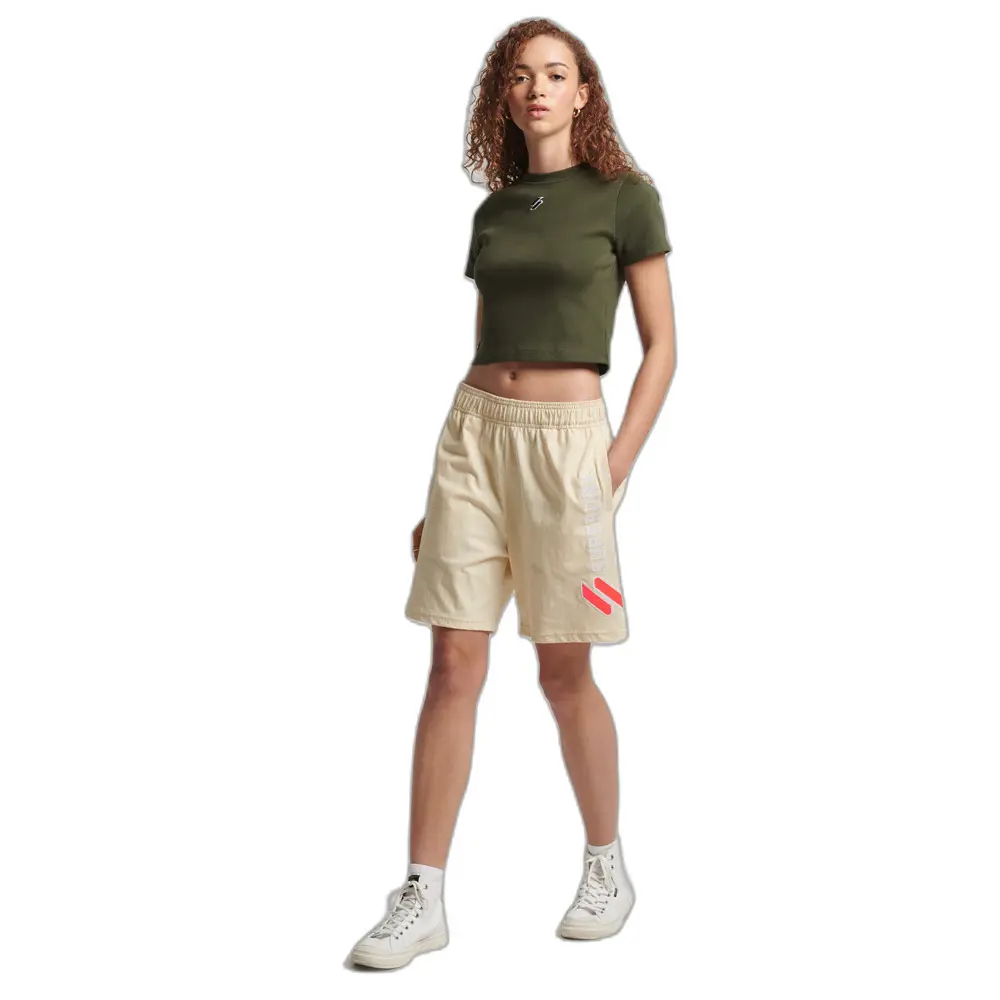 5057847694164 - Womens Code Boy Shorts mit Applikation Creme - Größe 14