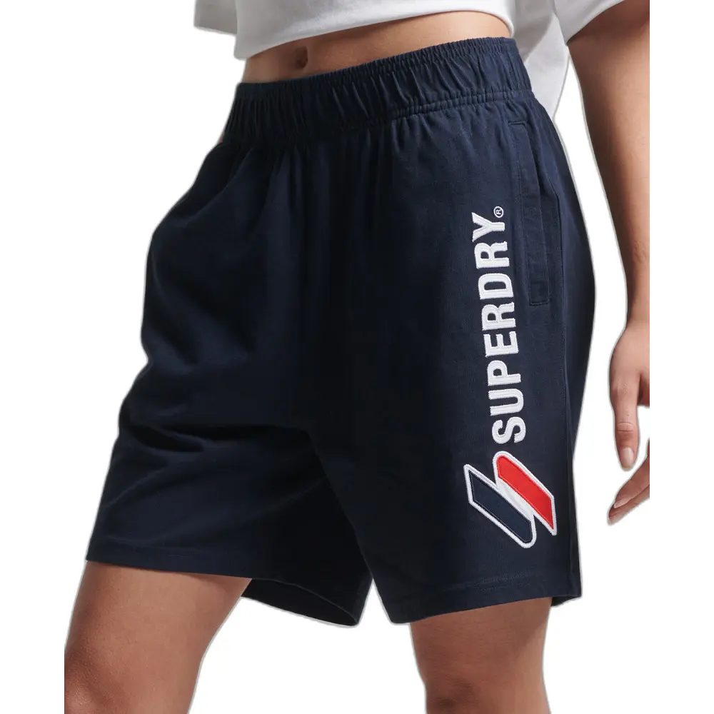 5057847694270 - Damen Code Boy Shorts mit Applikation Marineblau - Größe 36