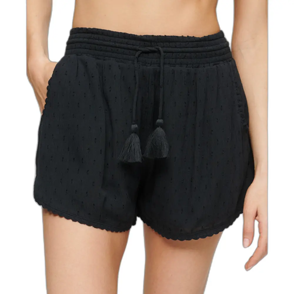 5059726423360 - Damen Vintage Beach Shorts Marineblau - Größe 36