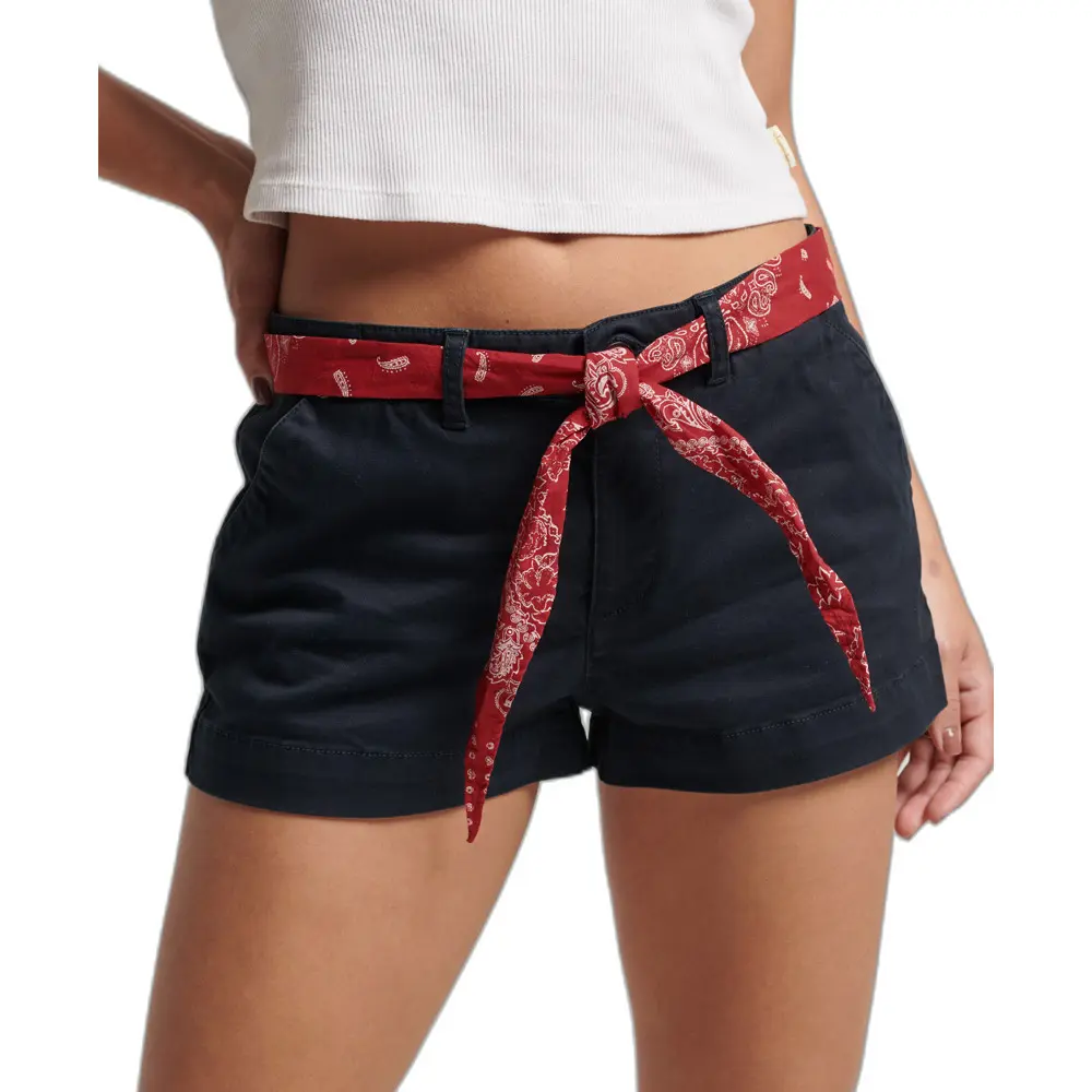 5059726616281 - Damen Chino Hot Shorts Marineblau - Größe 40