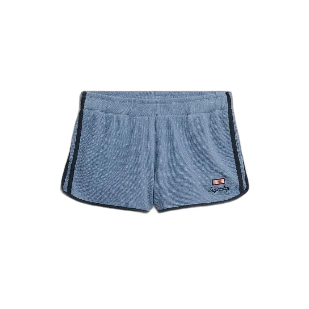 Superdry Women's Bleu Shorts Athletic Essentials
