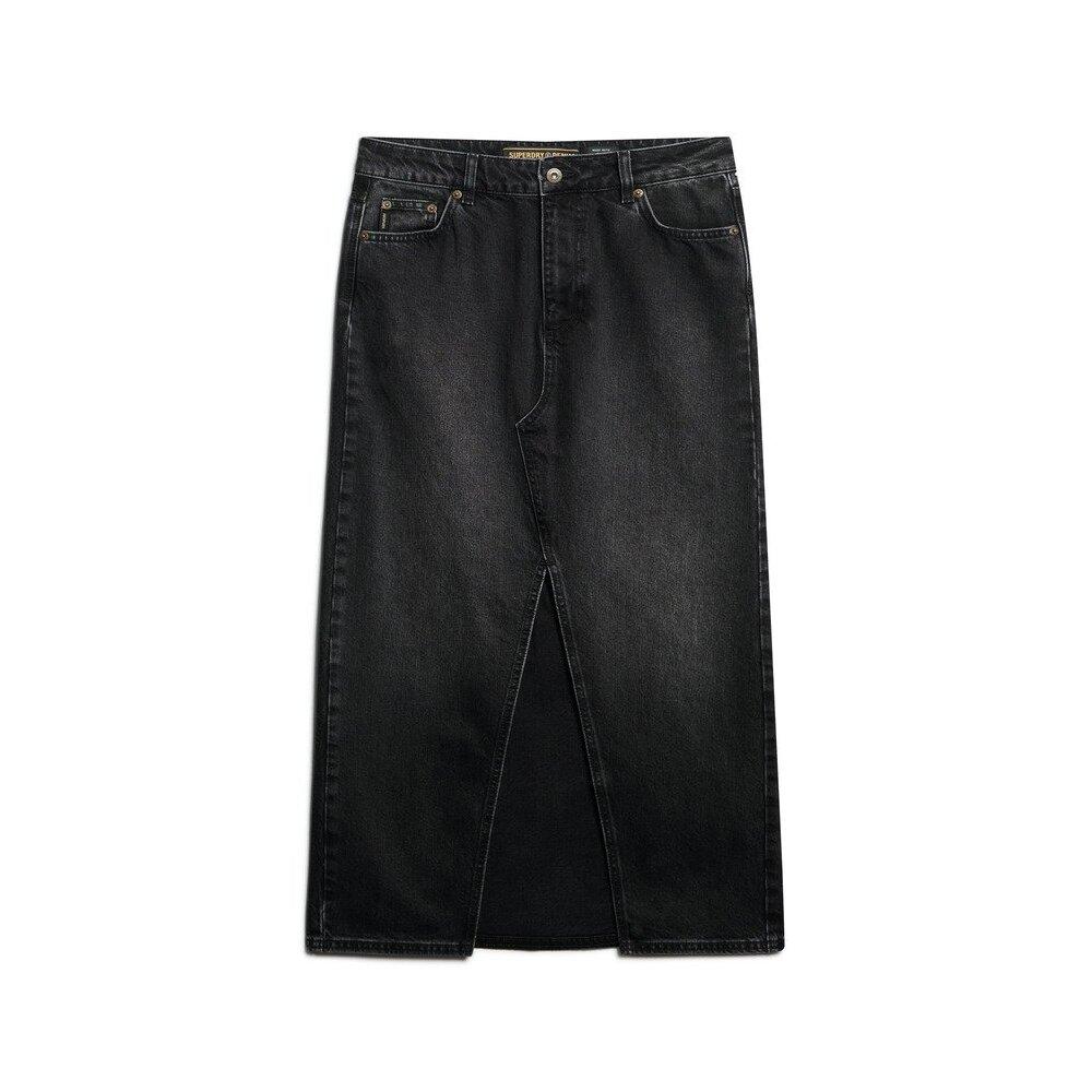5063068421915 - Langer geschlitzter Jeansrock Damen Superdry
