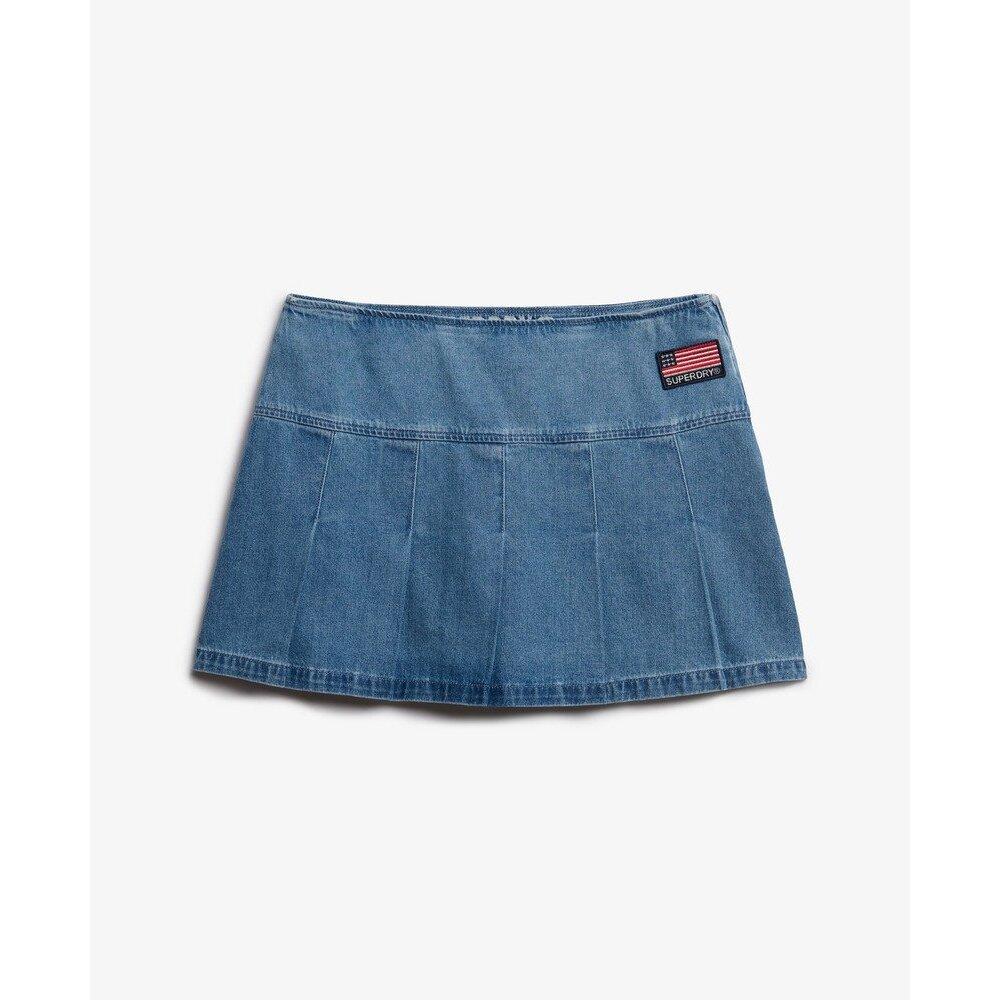 5063068655679 - Mini jupe plissée à empiècements femme Superdry