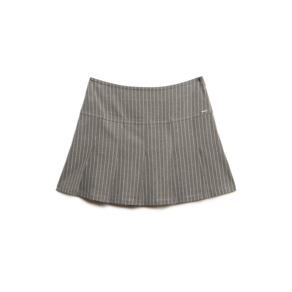 5063634046108 - Minirock Damen Pinstripe Pleat