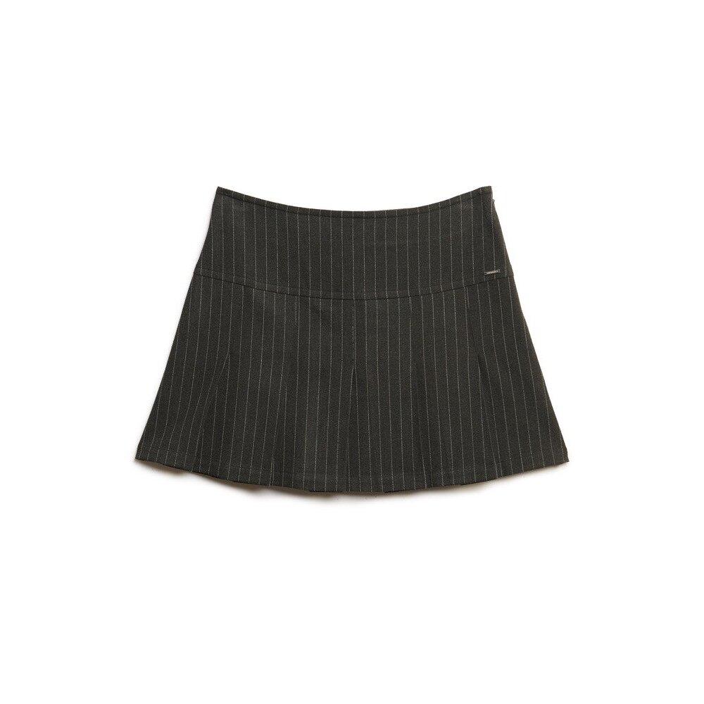 5063634046207 - Minirock Damen Pinstripe Pleat