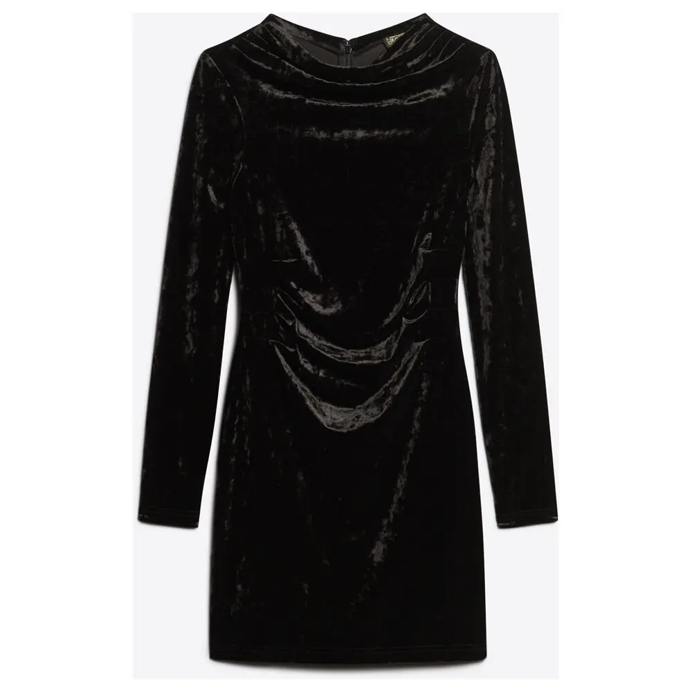 5059726601836 - Womens Langärmeliges Minikleid aus Samt Schwarz - Größe 36 5059726601836 - Womens Langärmeliges Minikleid aus Samt Schwarz - Größe 36