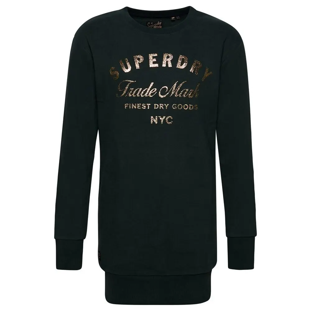 5059726864293 - Sweatshirtkleid aus Jersey mit Metallic-Logo Damen Luxe