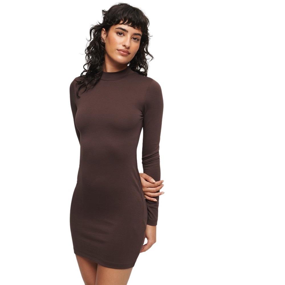 5059726923259 - Pulloverkleid kurz aus Jersey mit Schornsteinausschnitt Damen Superdry