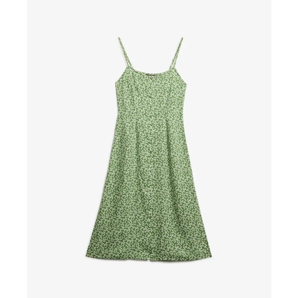 5063068907938 - Druckierte knielange weibliche Knopfkleid Superdry