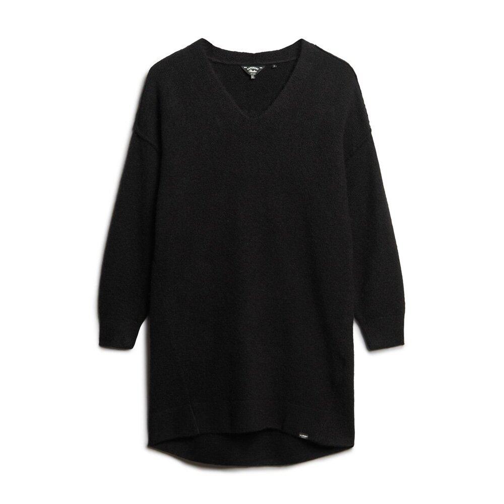 5059726996154 - Pulloverkleid aus Strick mit V-Ausschnitt Damen Superdry