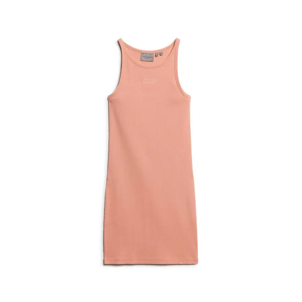 5063068132682 - Rippkleid mit Racerback und besticktem Design für Frauen Superdry