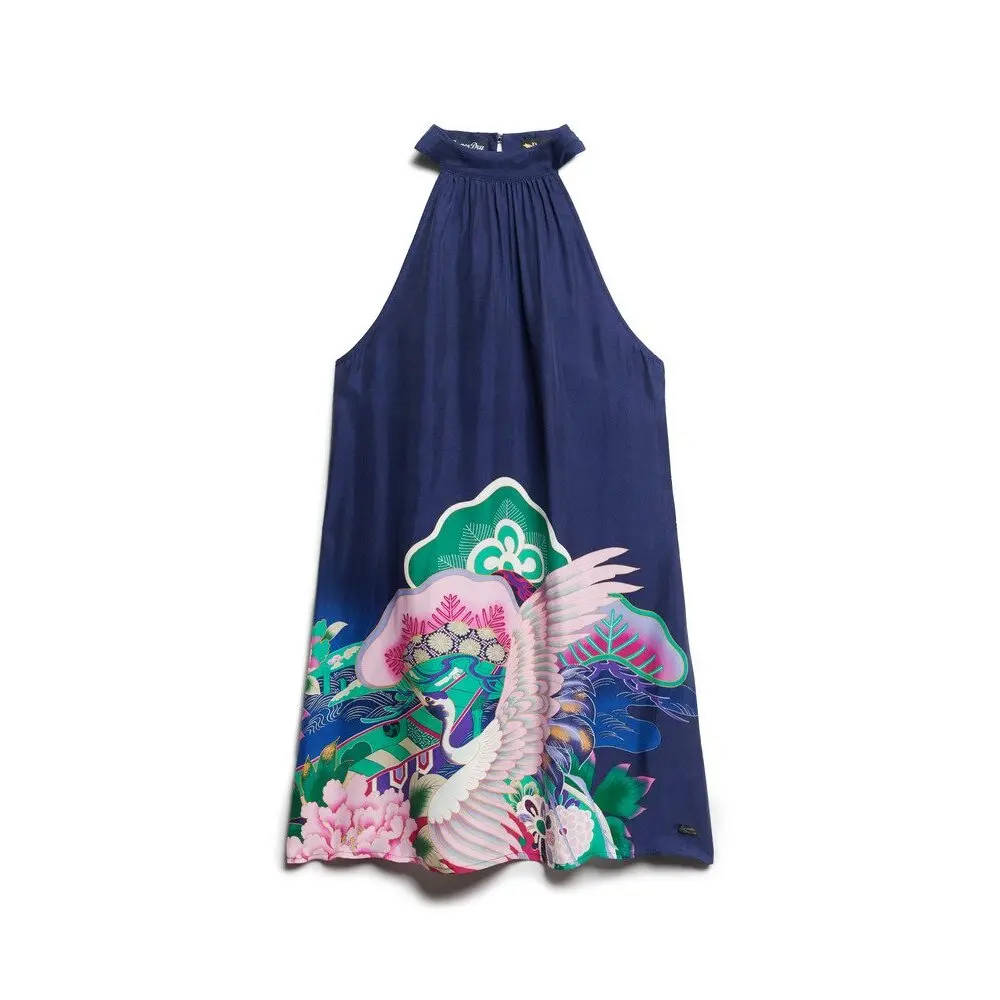 Abito corto stampato senza maniche donna Superdry