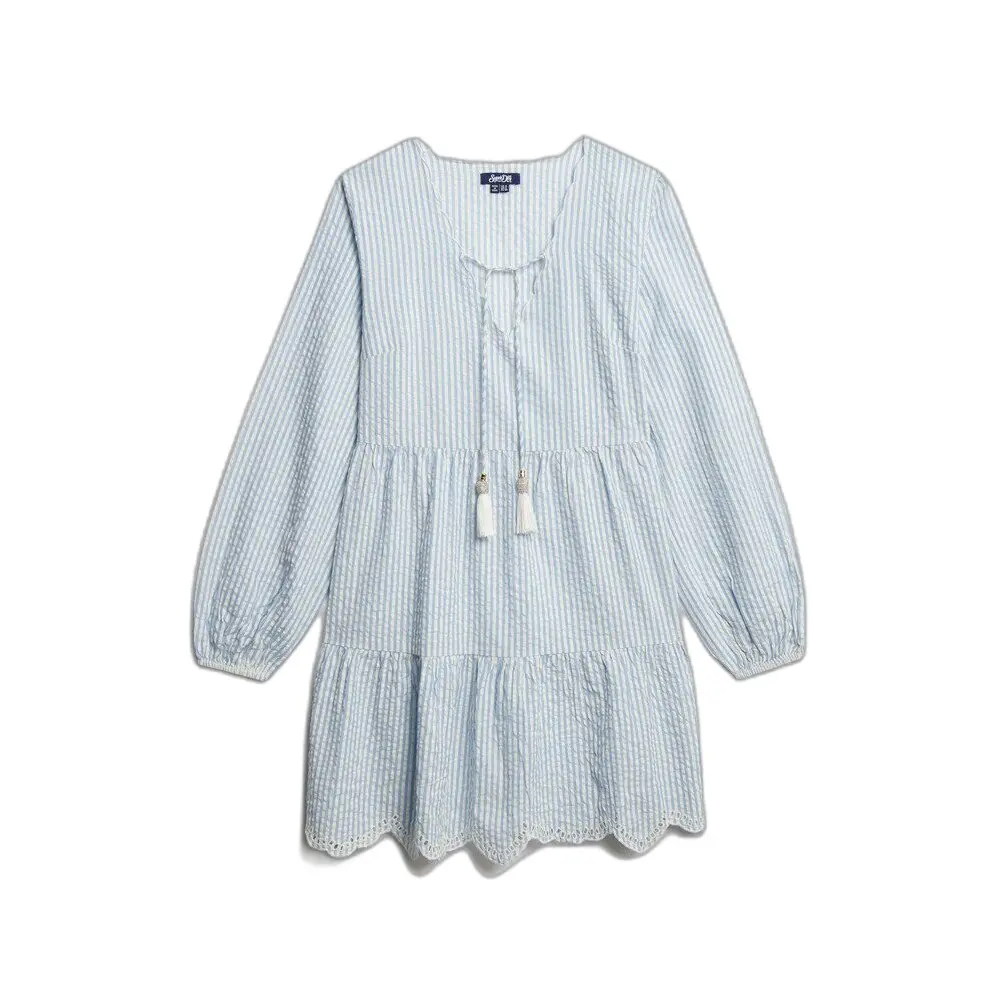 5063068560492 - Mehrlagiges besticktes Kurzes Kleid für Frauen Superdry