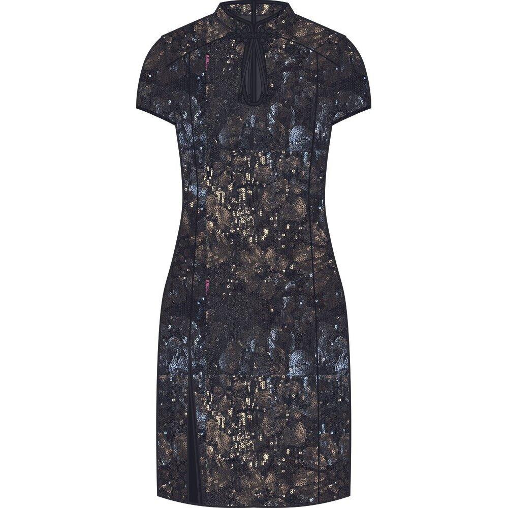 5063068865429 - Mandarinen-Glitzerminirobe für Damen Superdry 5063068865429 - Mandarinen-Glitzerminirobe für Damen Superdry