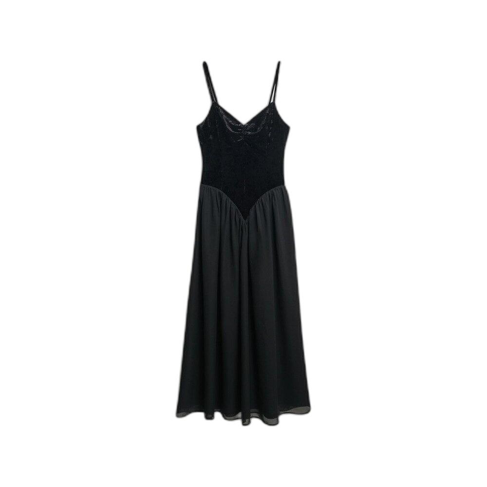 5063068984472 - Damen Midikleid mit Korsett aus Samt Superdry