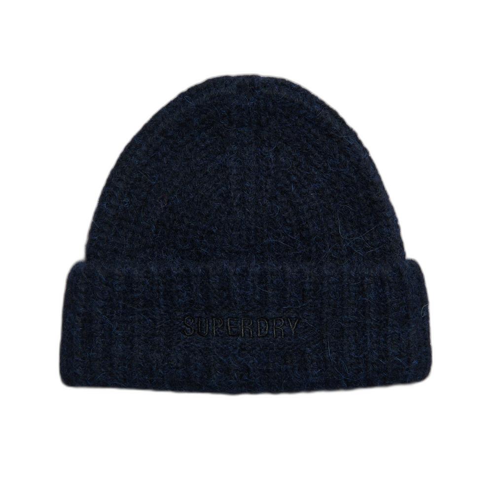 5059726072568 - Womens Essential Beaniemütze mit Rippmuster Marineblau - Größe 1Größe