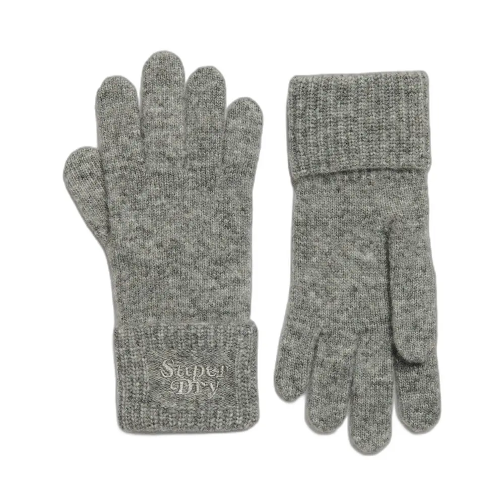 5063068010775 - - Handschuhe aus Rippstrick in meliertem Grau