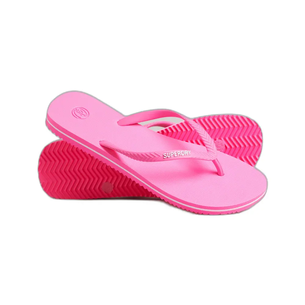 5057847703866 - Womens Vintage Classic Flip-Flops Pink - Größe M