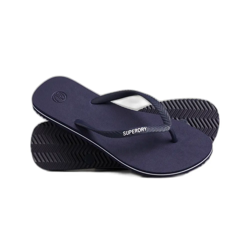 5057847703941 - Womens Vintage Classic Flip-Flops Marineblau - Größe S