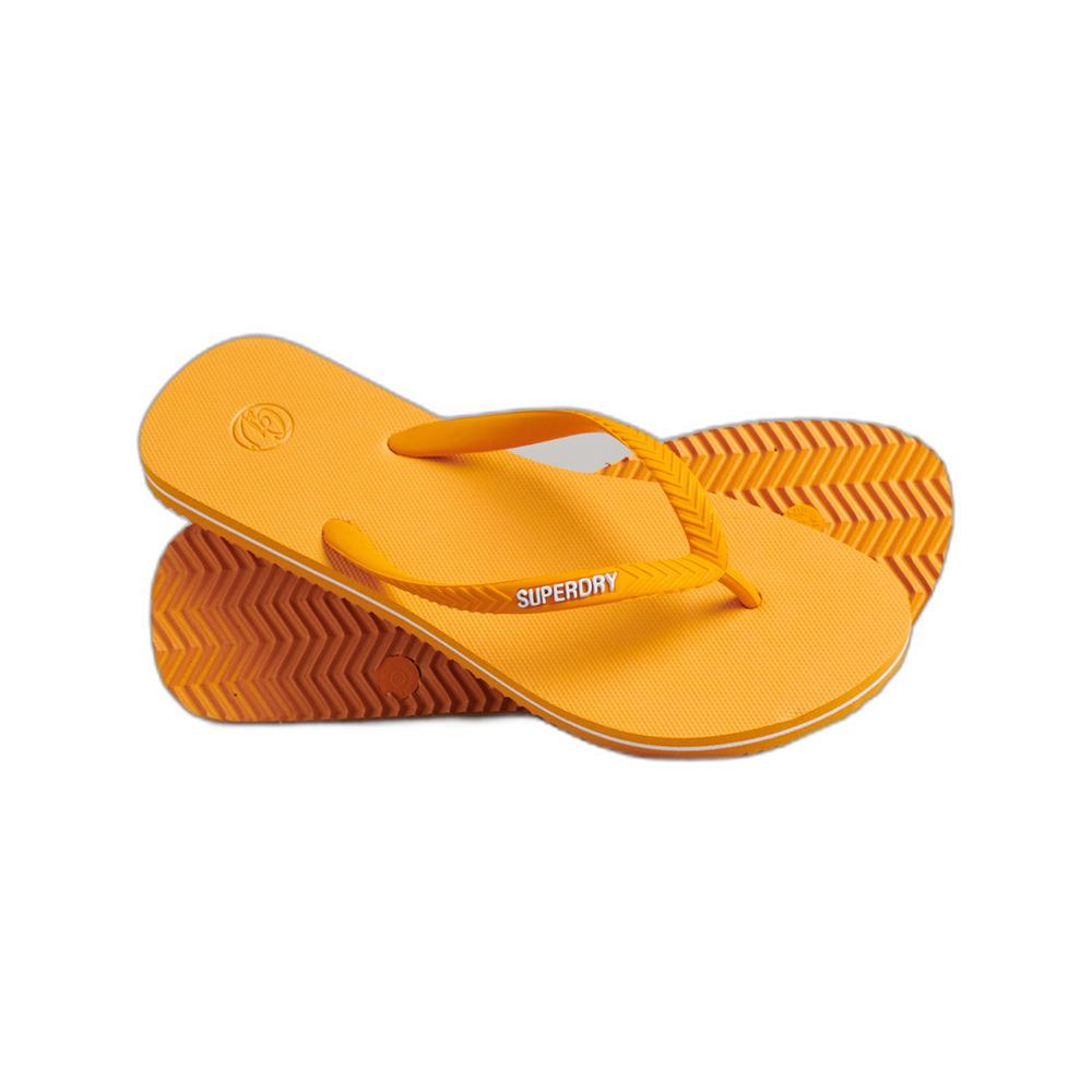 5057847704023 - Womens Vintage Classic Flip-Flops Gold - Größe L