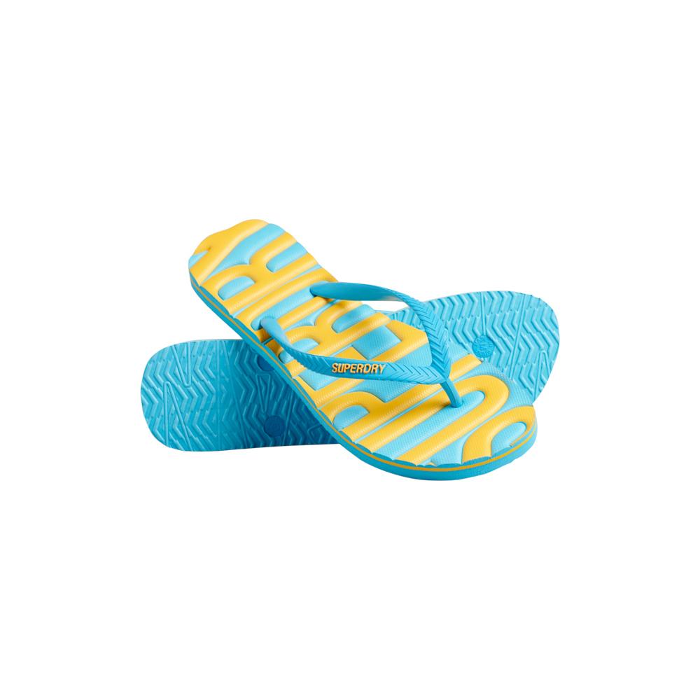 5059726428211 - Womens Vegane Vintage Flip-Flops Blau - Größe S