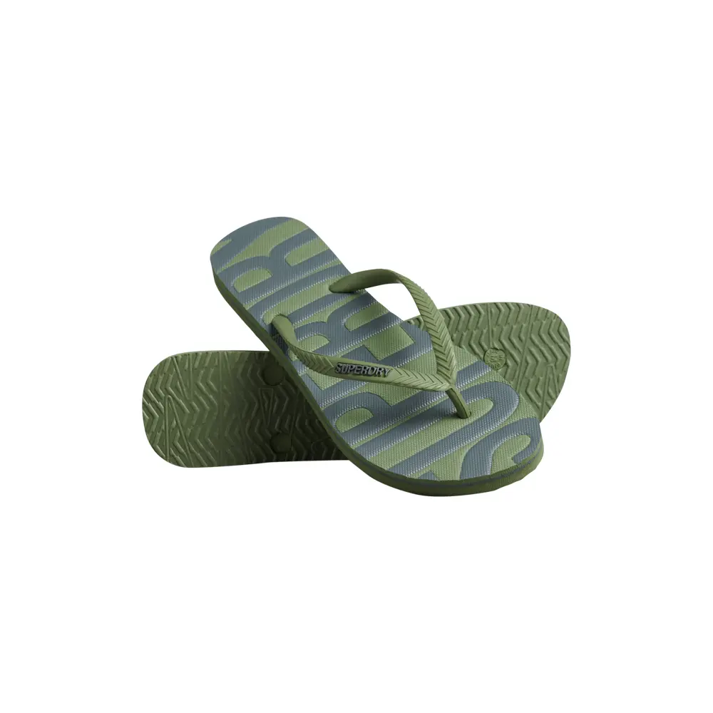 5059726540777 - Damen Vegane Vintage Flip-Flops Grün - Größe L 5059726540777 - Damen Vegane Vintage Flip-Flops Grün - Größe L