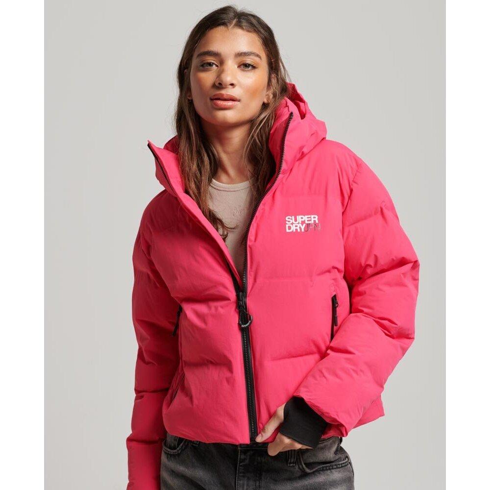 5059726925611 - Gerade geschnittene Daunenjacke mit Kapuze Damen Superdry