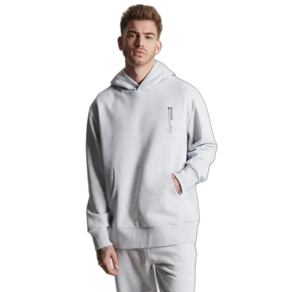 5057847813114 - Mens Recycled Micro Side Hoodie Hellgrau - Größe XS S 5057847813114 - Mens Recycled Micro Side Hoodie Hellgrau - Größe XS S