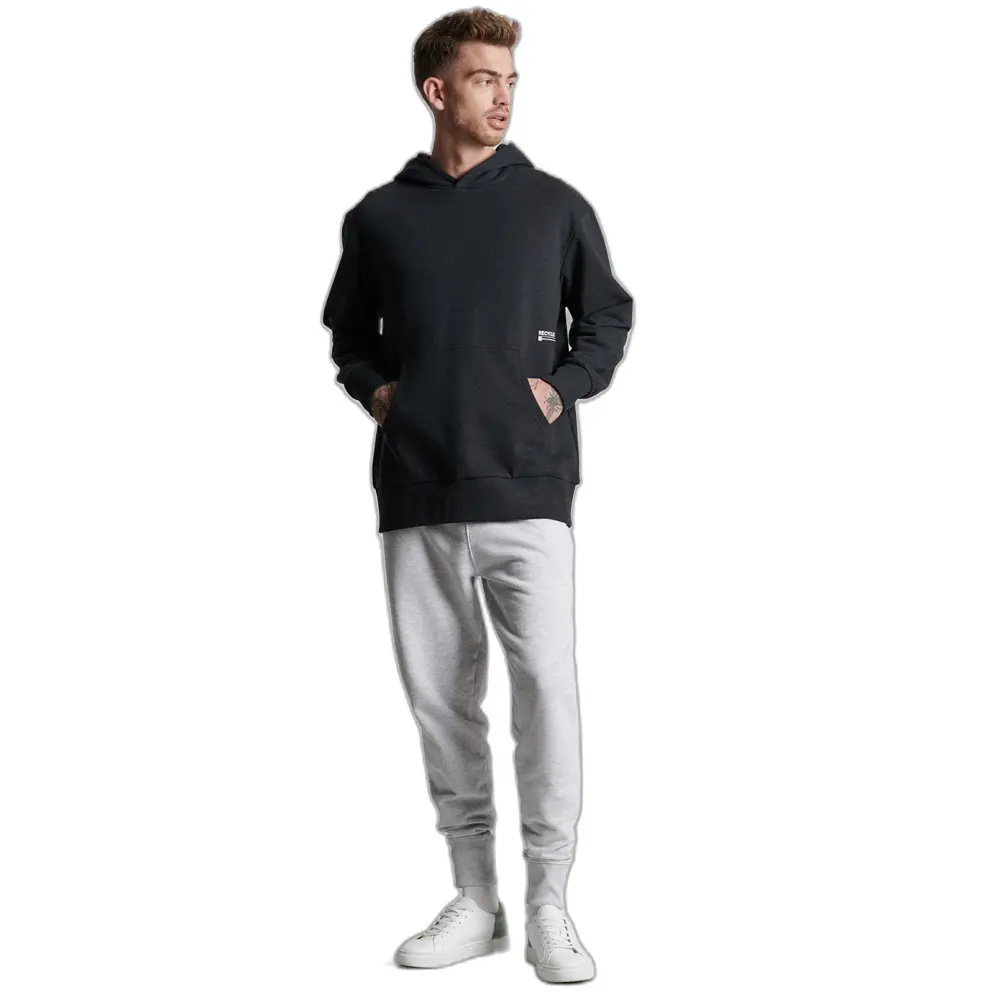 5057847813329 - Mens Mittleres Micro Hoodie Schwarz - Größe S M