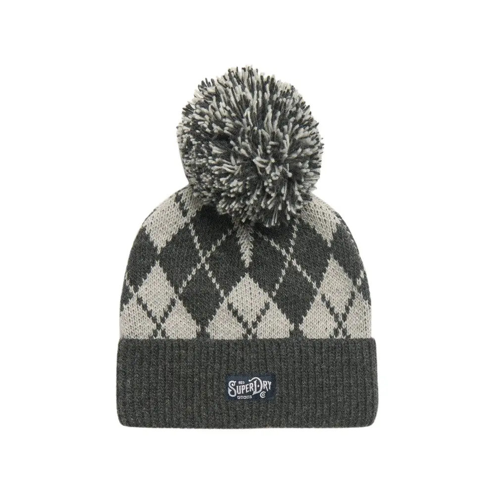 Cappello a maglia con motivo donna Superdry