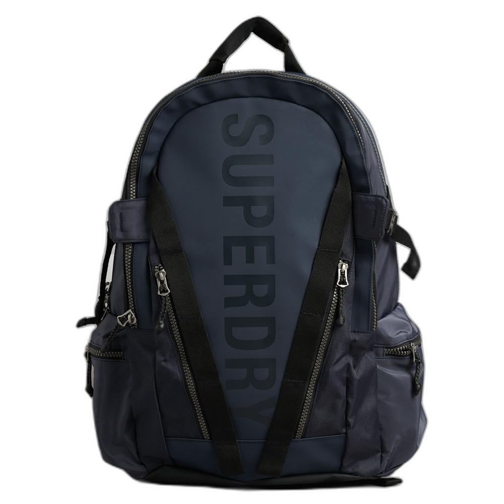 5059726340537 - Mens Mountain Tarp Rucksack mit Grafik Marineblau - Größe 1Größe