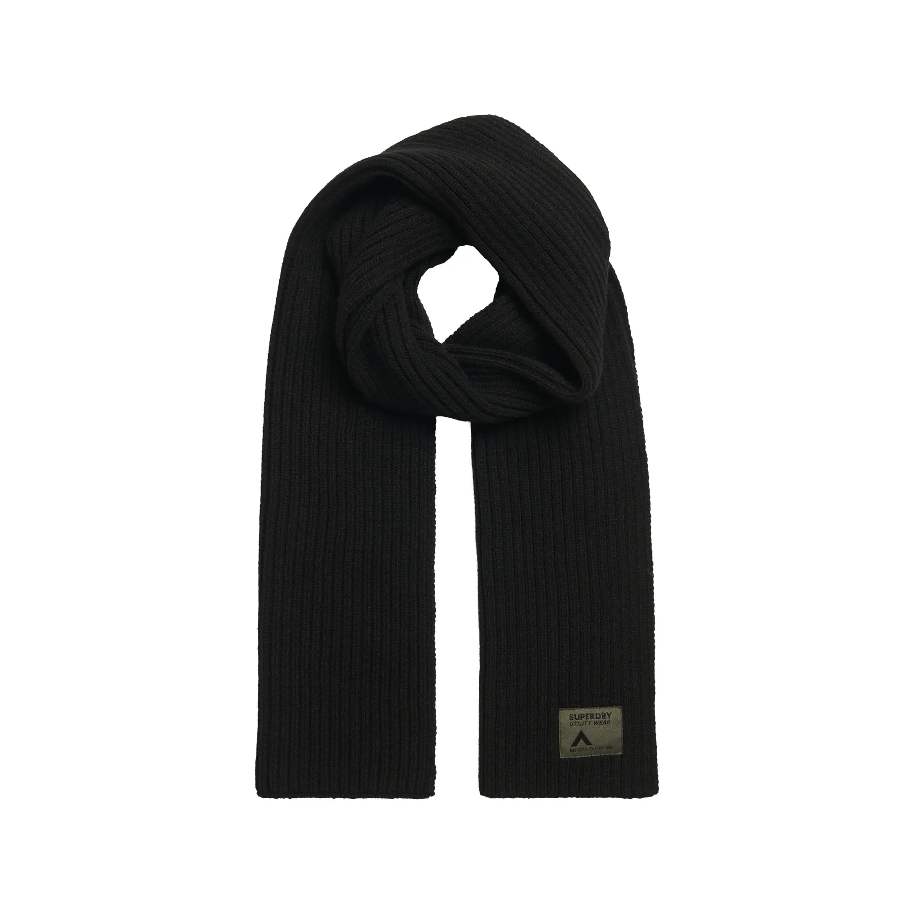 5063068398989 - Schal aus Woll-Mix mit Label-Detail