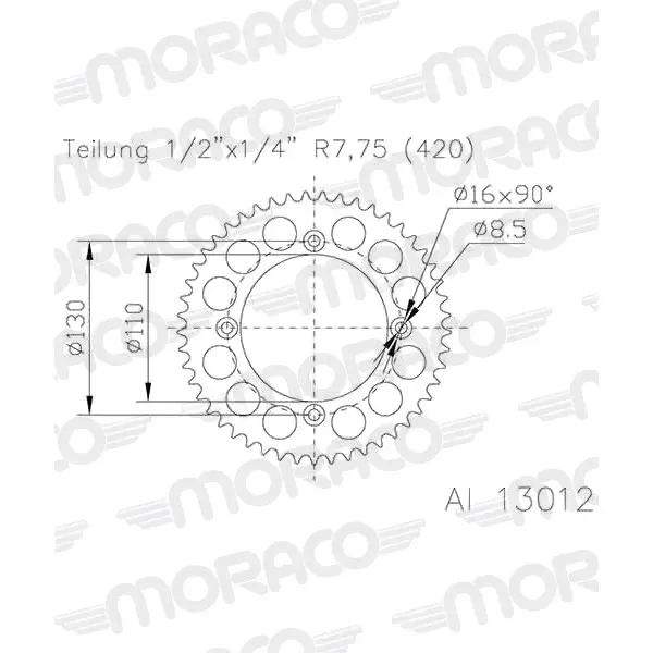 Motorradkrone Supersprox 51-13012-57