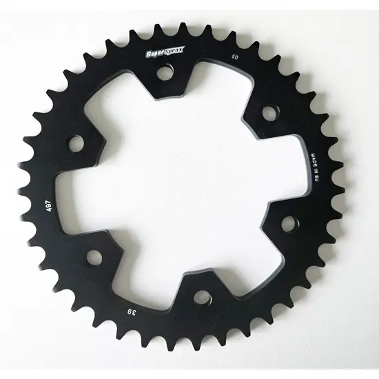 Aluminium Motorradkrone Supersprox 525 RAL-497:39