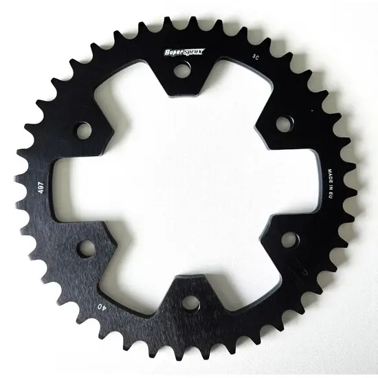 Aluminium Motorradkrone Supersprox 525 RAL-497:40