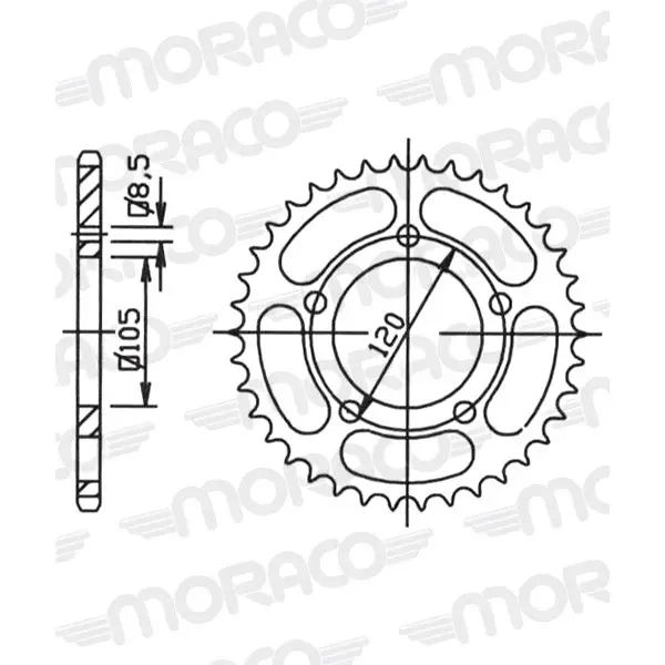 Motorradkrone Supersprox 50-12006-51