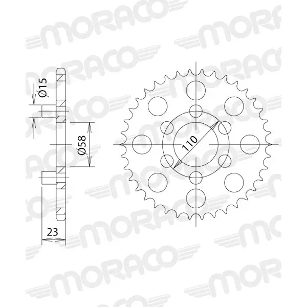 Motorradkrone Supersprox 50-32051-40