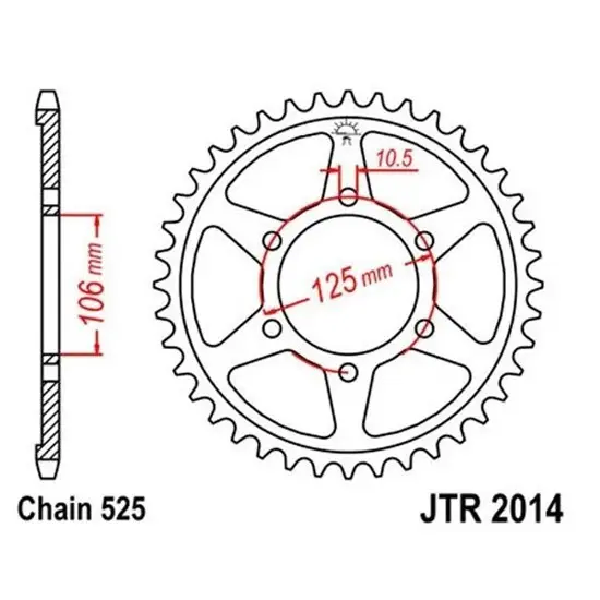 Motorradkrone Supersprox RFE-2012:46 # 50-29038-46# 1-4448-46