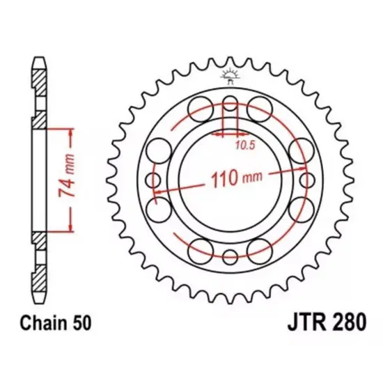 Motorradkrone Supersprox JTR280-33