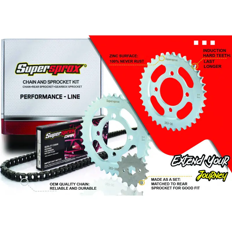 Motorrad-Kettenset Supersprox Brixton BX 125 (2016-2019)