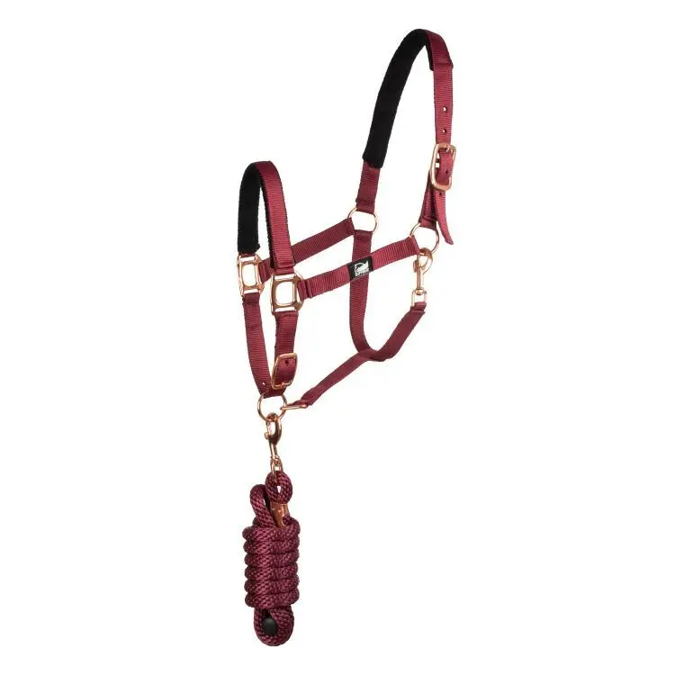 Supreme Rouge Halter And Lead Rope Set For Horse