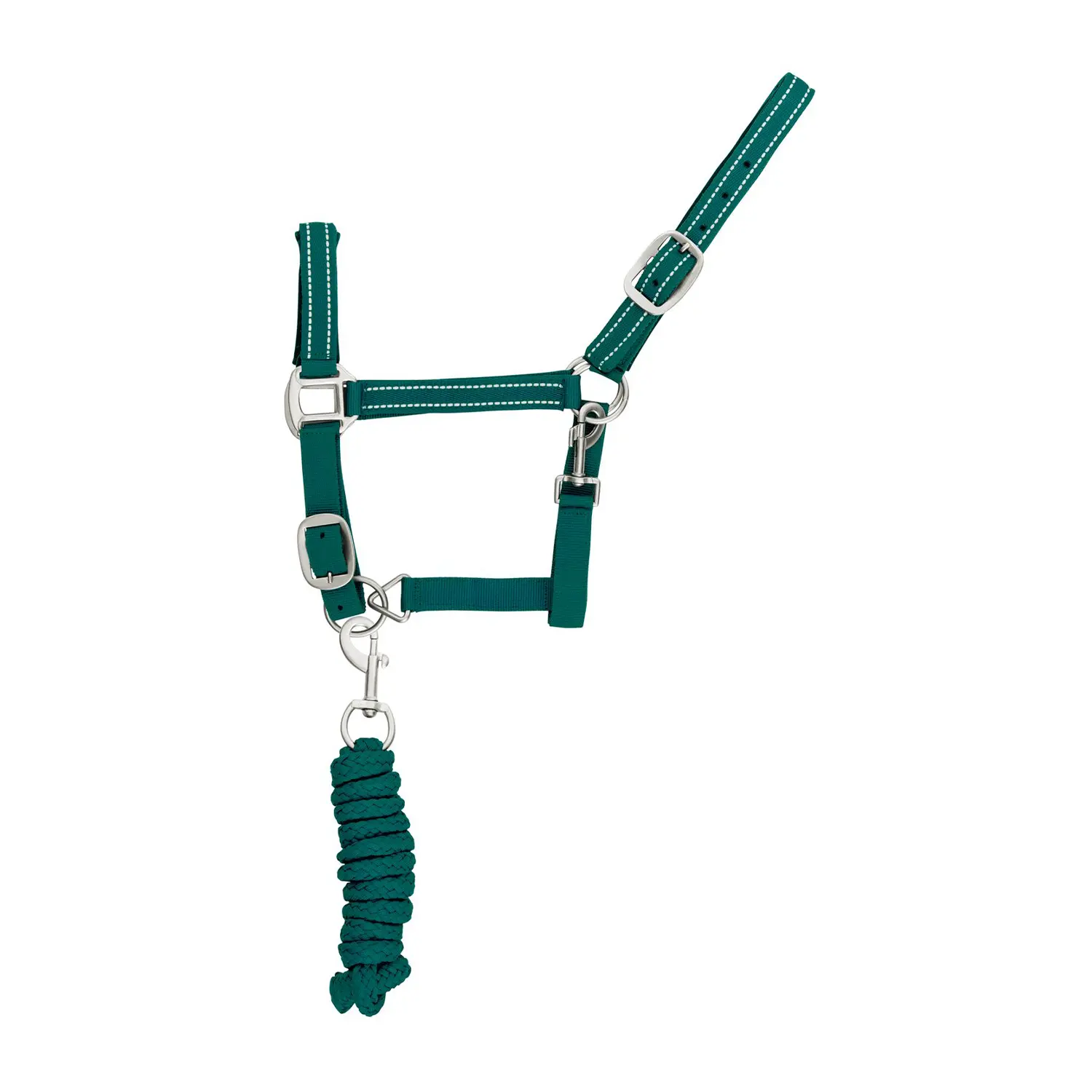Supreme Vert Reflective Nylon Halter And Lead Rope Set For Horse