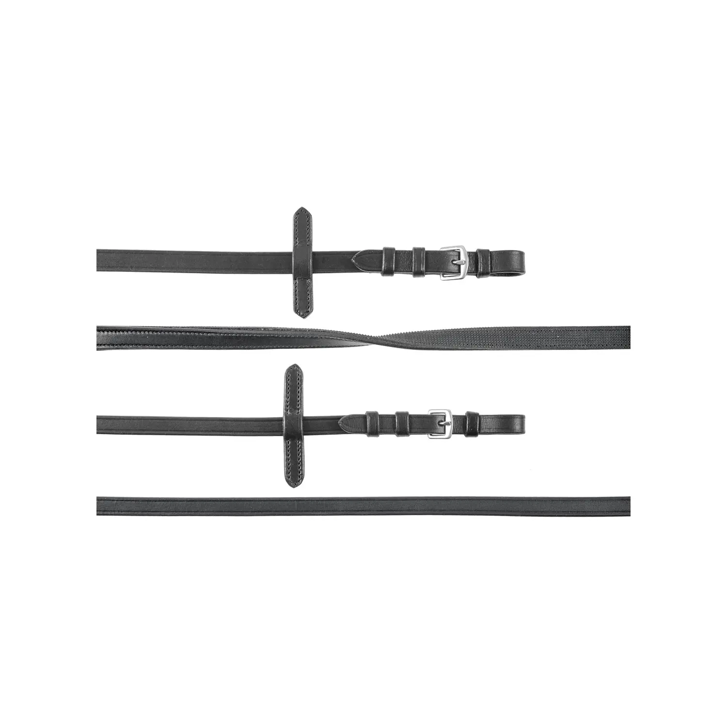 Meilleurs prix pour Rênes pour cheval de dressage double cuir lisse Supreme