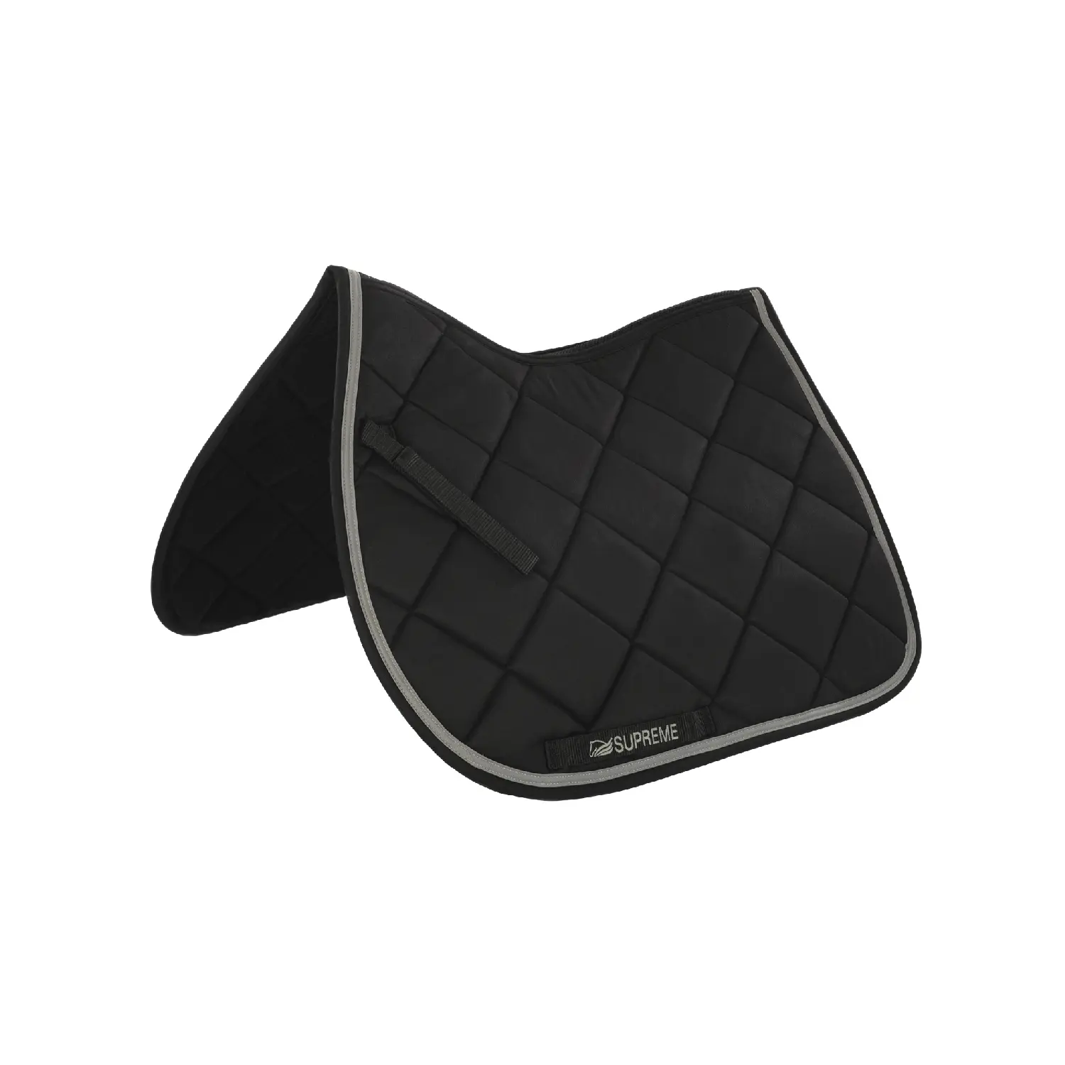 Supreme Noir Quilted Showjumping Saddle Pad For Horse