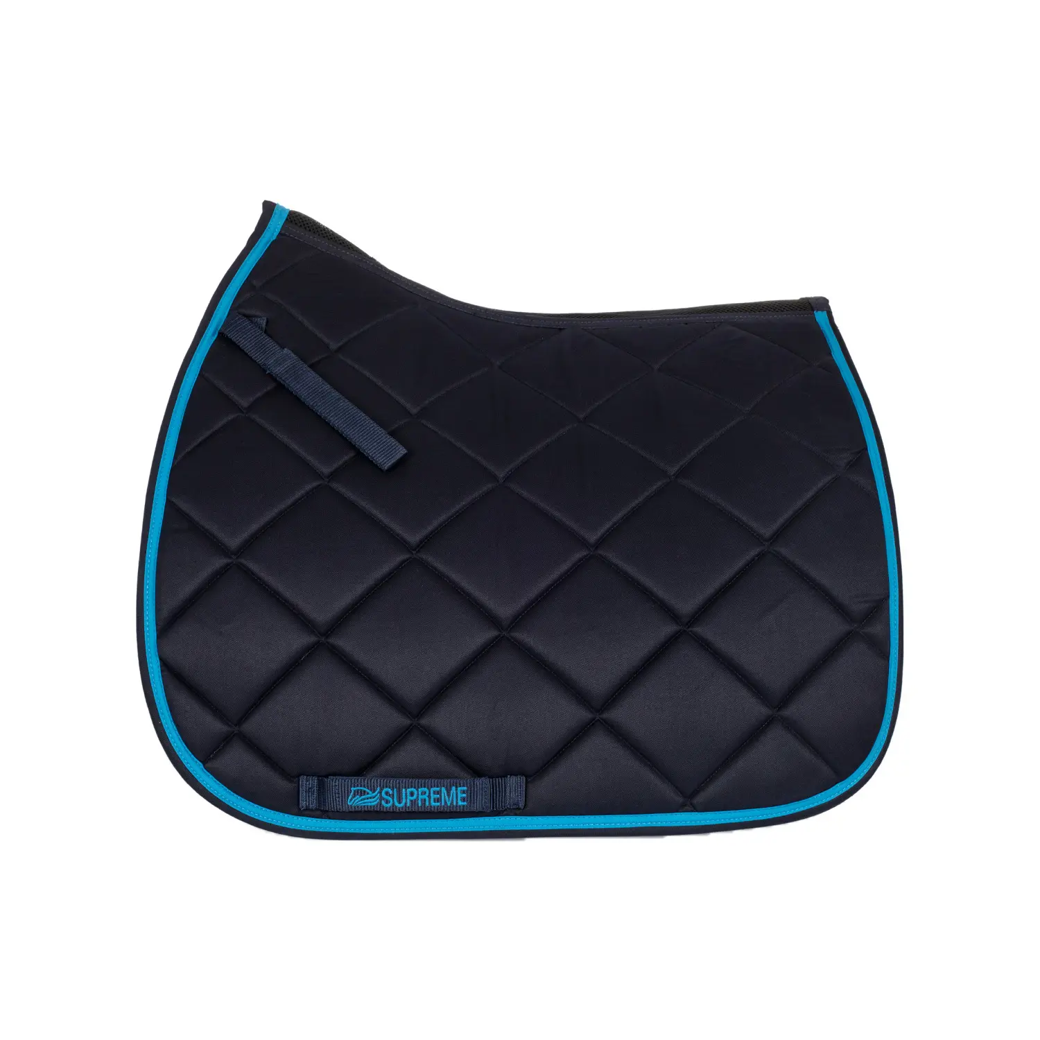 Supreme Bleu Quilted Dressage Saddle Pad For Horse