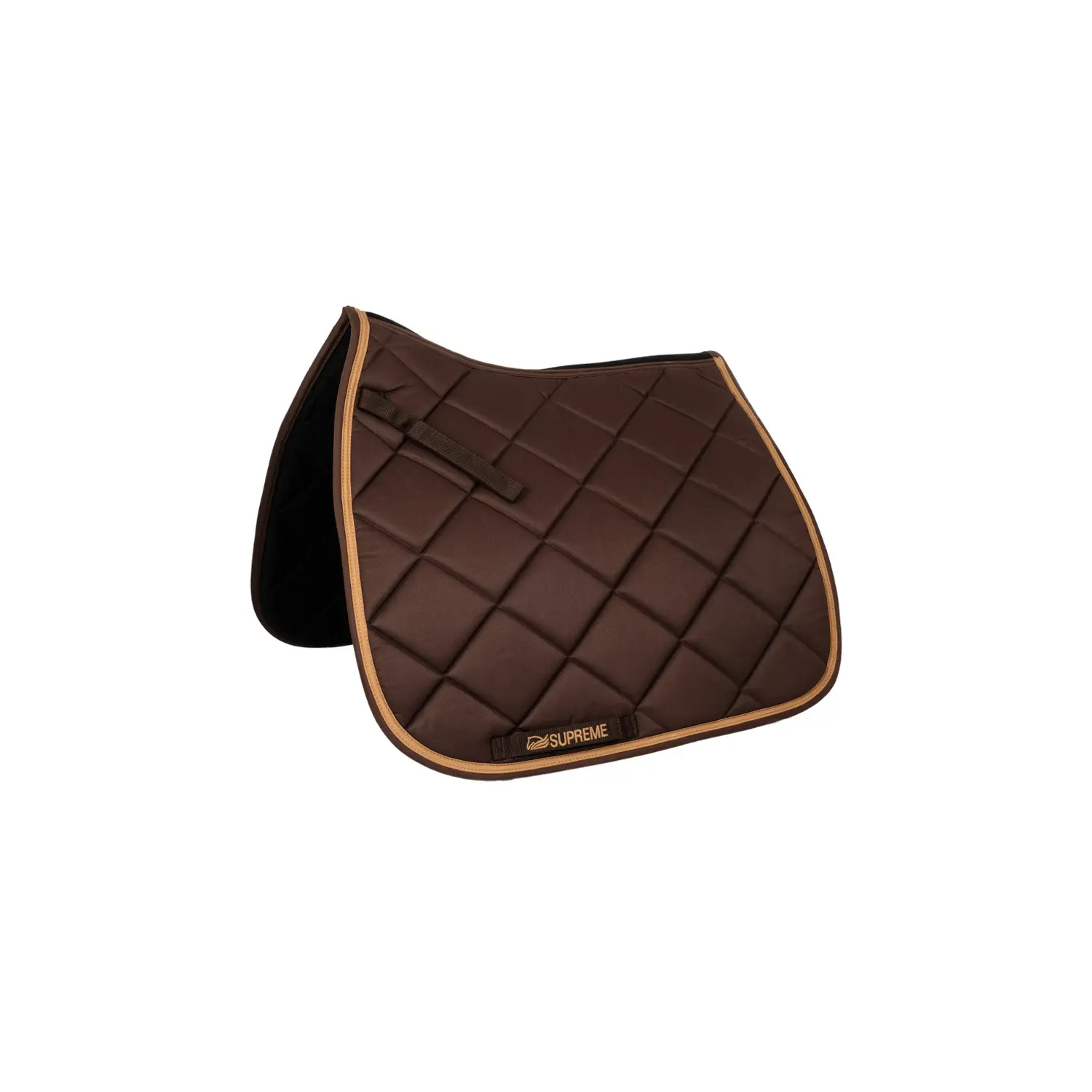Supreme Marron Quilted Dressage Saddle Pad For Horse
