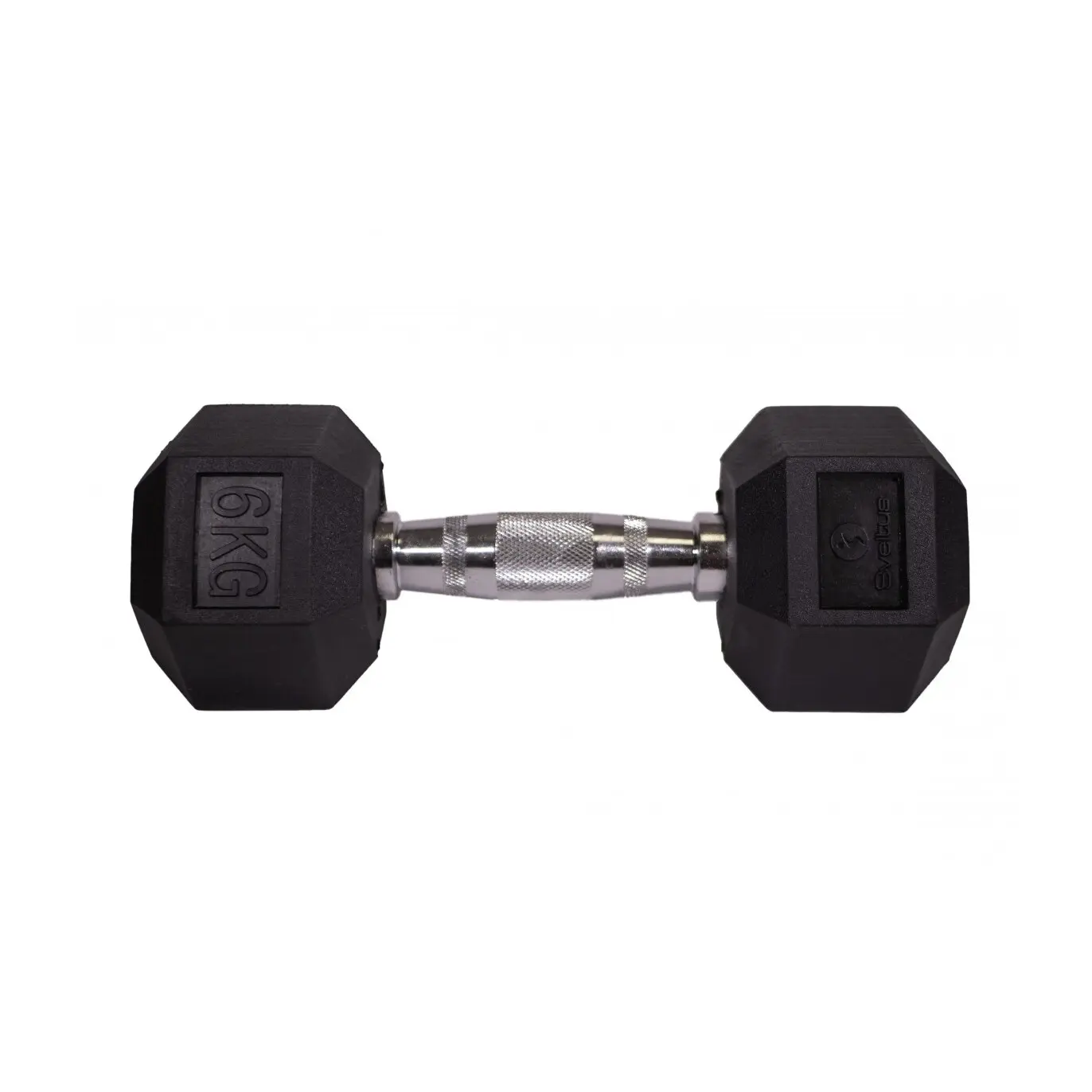 Sveltus Haltère hexagonale , Noir, Taille 6 kg