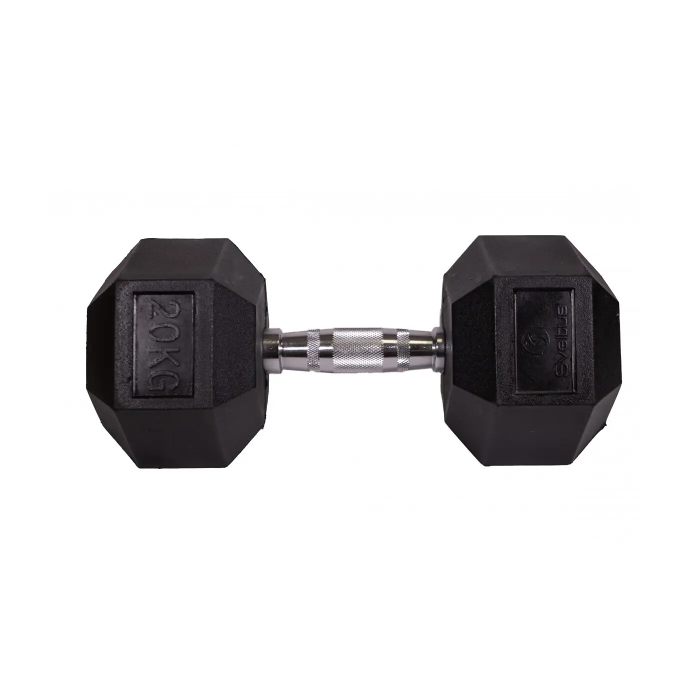 Sveltus Haltère hexagonale , Noir, Taille 20 kg