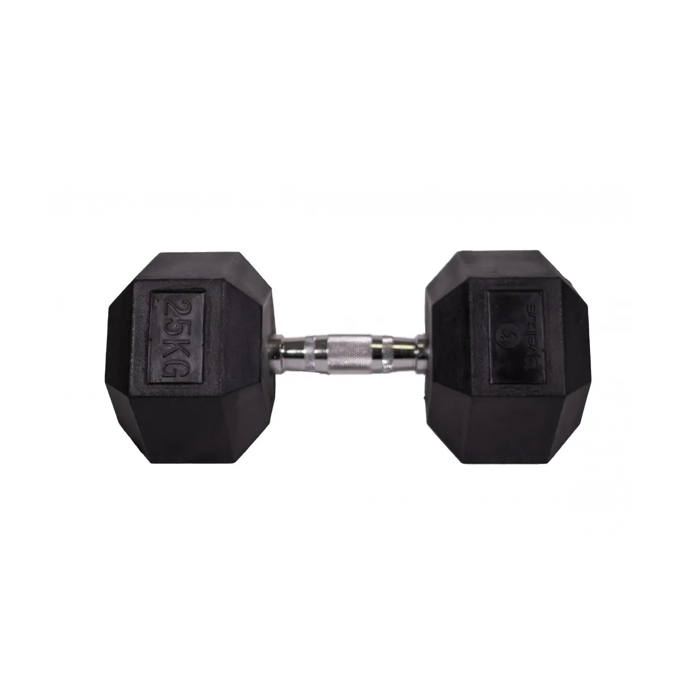 Sveltus Haltère hexagonale , Noir, Taille 25 kg